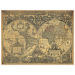 Orbis terrarum typus de integro multis in locis emendatus by cartographer Petrus Plancius World map