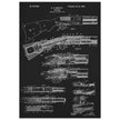 Firearm historic patent 1900. Matte paper