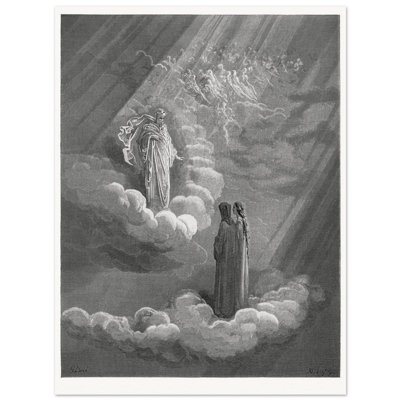 Gustave Dore illustration for the Divine Comedy . Paradise. Cacciaguida.