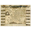 Ancient illustrated map of Europe by Nicolaes Visscher .
