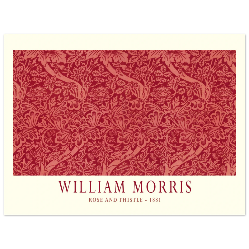 William Morris Rose and Thistle 1881.