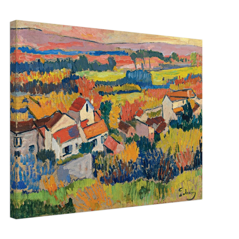 Andre Derain Painting Landscape in the surroundings of Chatou (Paysage aux environs de Chatou)