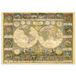 Ancient world map of 1776 by Abbe Clouet Double hemisphere world map.