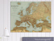 Ancient old map of Europe. George Erhard  antique map reproduction poster. decoration