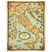 Italy old pictorial map by Ernest Dudley Chase.