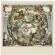 Southern celestial hemisphere with star constellations by Andreas Cellarius.