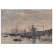 Bordeaux  the Harbor France by Eugene Boudin 1874.