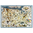 Makers of the U.S.A. A Friendship Map by Louise E. Jefferson. Pictorial map of the United States of America.