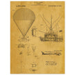 Airship patent illustration by T S C Lowe. Air Balloon