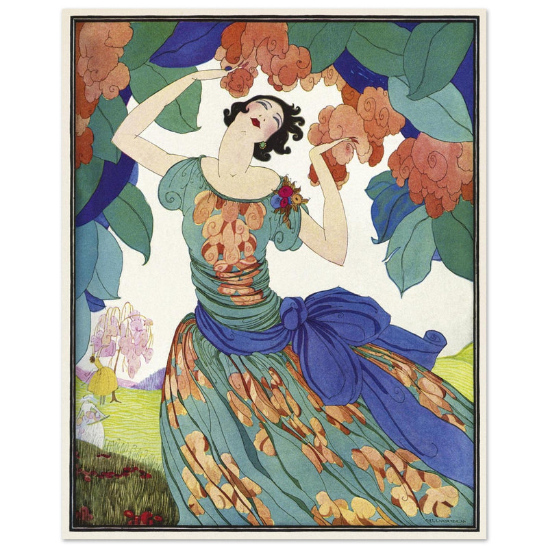 Spring Fashions by Helen Dryden illustration 1921 fashion magazine cover   .