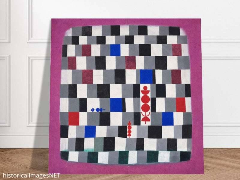 Paul Klee Super chess abstract painting.