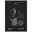 Carbureter vintage patent illustration by John Ford.