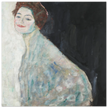 Gustav Klimt Lady in White woman portrait painting.