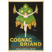 Cognac Briand vintage advertising poster  created in 1925 by M. Stephane.