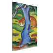 Kinderbild Katze hinter einem Baum  Cat behind a tree by Franz Marc