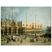 The Square of Saint Mark's Venice Italy Antique painting by Canaletto.