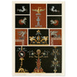 Mural frescoes paintings in Pompeii engravings by Fausto and Felice Niccolini.