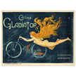 Gladiator vintage bicycles advertising  . Historic bicycle ad.