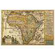 Africa ancient map of the XVIII century by Johann Georg Schreiber.