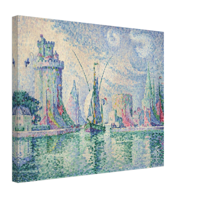 Paul Signac Les tours vertes, la Rochelle. The green towers, La Rochelle. painting.