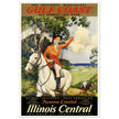 The Mississipi Gulf Coast vintage travel poster. Luxury travel print