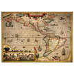 America old map print. Poster reproduction of the american continent year 1630 by Hendrik Hondius