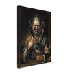 A jester with a cat antique painting reproduction by Studio of Jacob Jordaens.