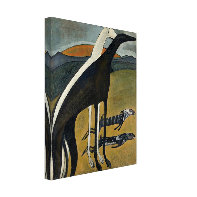 The Greyhounds painting by Amadeo de Souza Cardoso