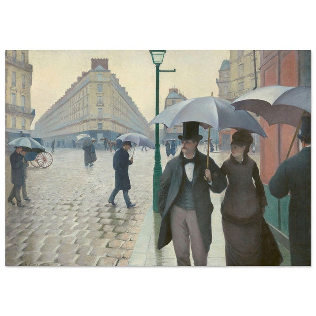 Paris Street Rainy Day by Gustave Caillebotte 1877.