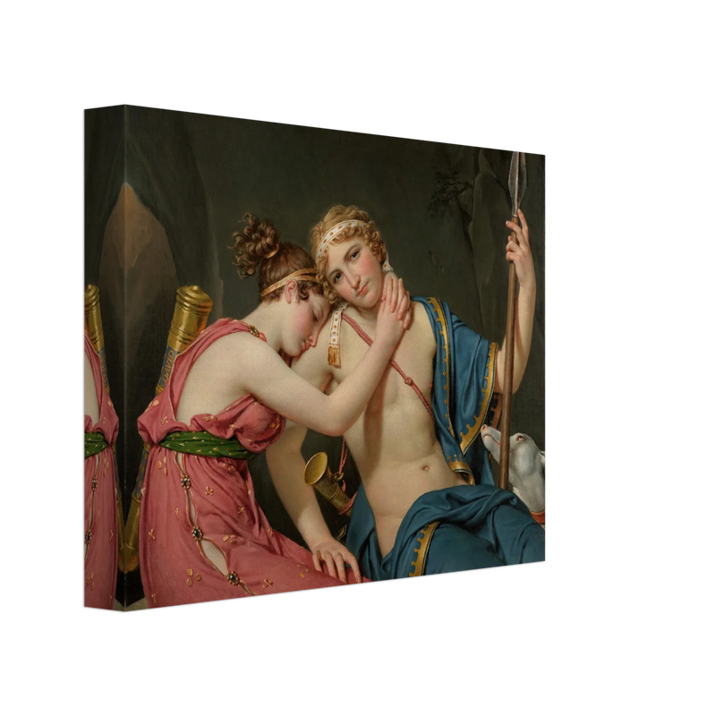 Canvas The Farewell of Telemachus and Eucharis by Jacques Louis David 1818. Greek Mythology  canvas