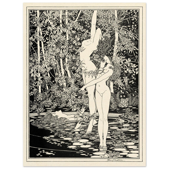 John Austen illustration for Hamlet The death of Ophelia