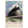 New York Central System vintage advertising for train travel.
