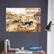 Harness racing .Ready for the Trot Bring up Your Horses by Nathaniel Currier.