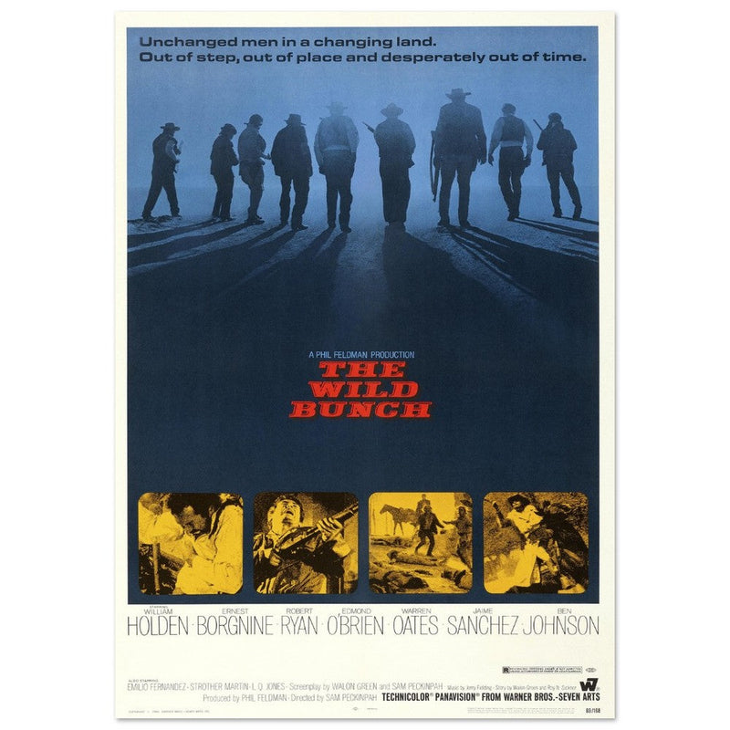 The Wild Bunch by Sam Peckinpah movie poster.