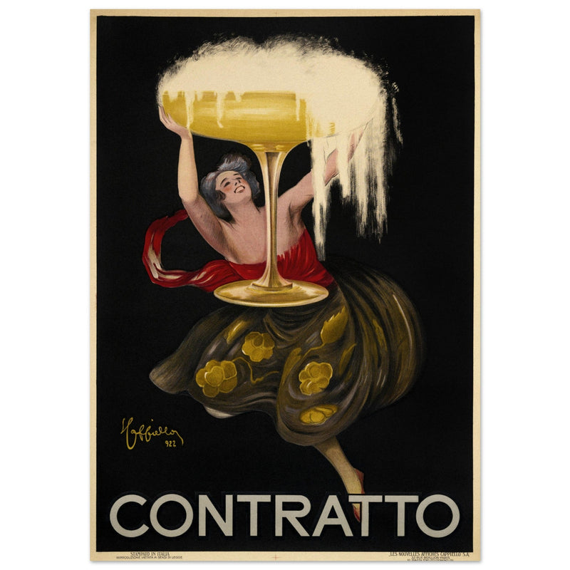 Leonetto Cappiello Contratto vintage poster .
