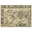Ancient World Map   by Willem Janszoon Blaeu XVII Century.