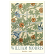 William Morris Trellis vintage wallpaper.  art print of this flower and leaves design