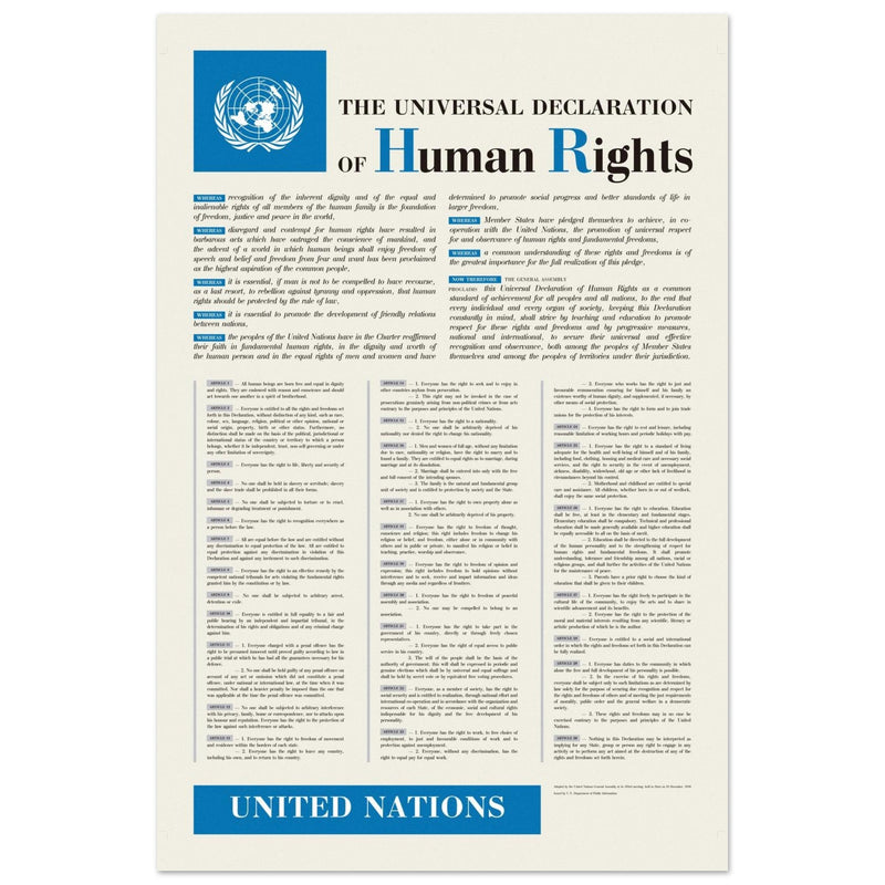 The Universal Declaration of Human Rights by the United Nations.