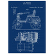 Motor Vehicle patent drawing by James Frank Duryea.