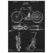 vintage motorcycle patent by G. M Holley.