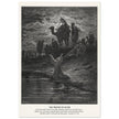 Gustave Dore The Bible engraving print . The prayer of Jacob .