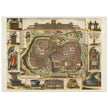 Jerusalem ancient map XVII Century by Daniel Stoopendael.