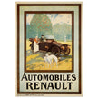 Automobiles Renault vintage advertising print . Created in 1910.