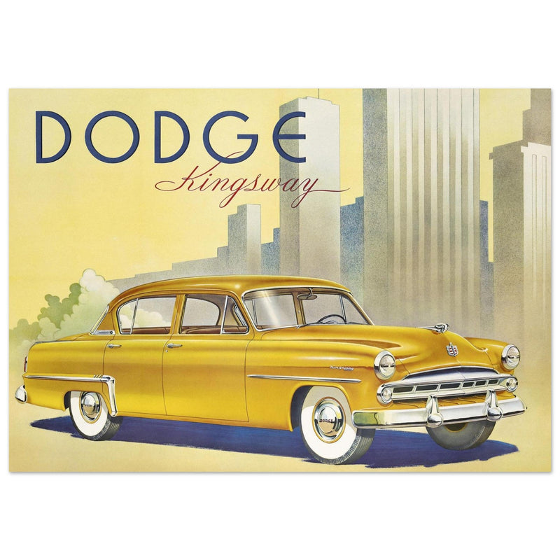 Dodge Kingsway vintage car advertising fine art  print. Classic car.