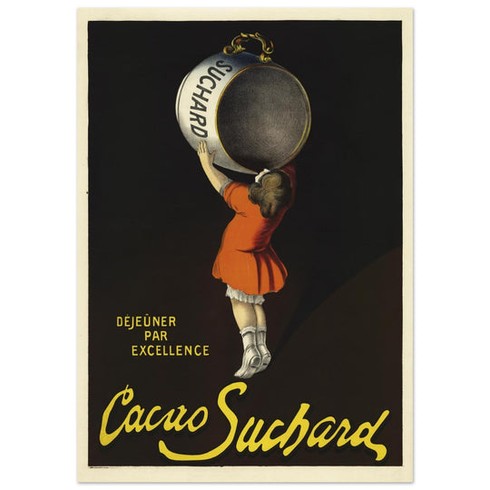 Cacao Suchard vintage advertising poster of 1911 made by Leonetto Cappiello.