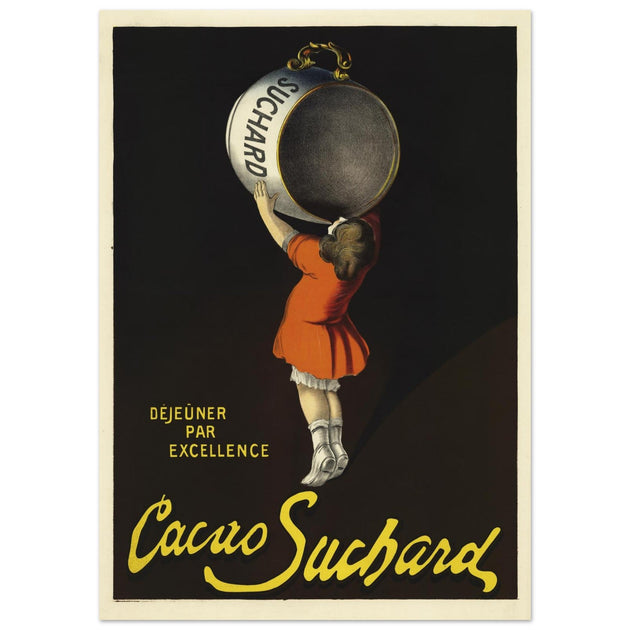 Cacao Suchard vintage advertising poster of 1911 made by Leonetto Cappiello.