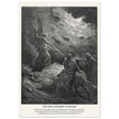 Gustave Dore The Bible engraving print . The angel appearing to Balaam illustration .