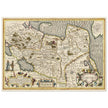Ancient map of Russia by Jodocus Hondius  1633.