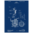 Carbureter vintage patent illustration by John Ford.