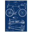 Vintage bicycle patent 1899 by M. C Johnson.
